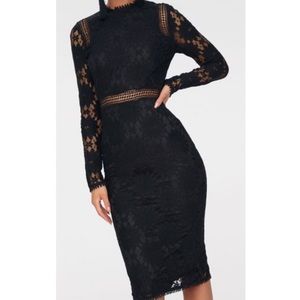 Long Sleeve Lace Bodycon Dress 